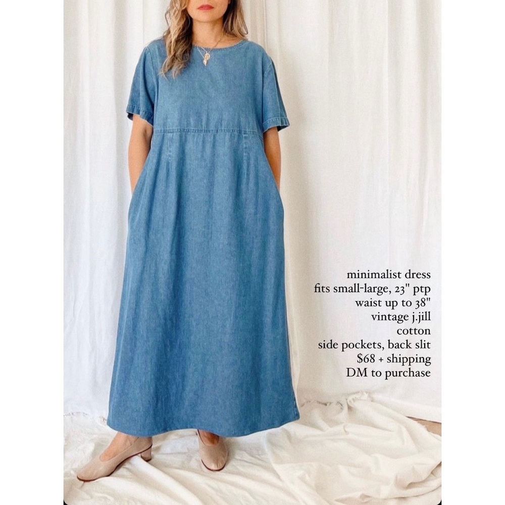Denim Minimalist Dress
